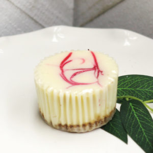 2" White Chocolate Raspberry Cheesecake