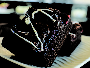 Chocolate Cherry Brownie at Goodies Bakery