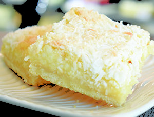 Lemon Coconut Squares at Goodies Bakery Winnipeg