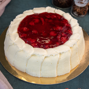 New York Cheesecake with Cherry at Goodies Bakery