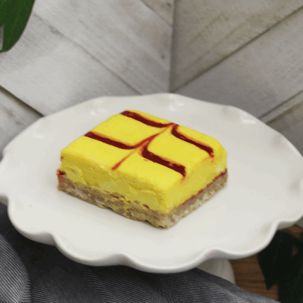Lemon Raspberry Cheesecake Square