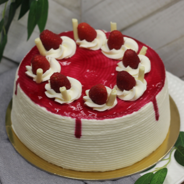 Lemon Raspberry Truffle Cake