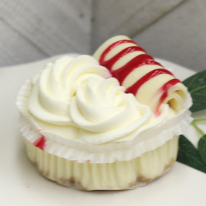 3" White Chocolate Raspberry Cheesecake