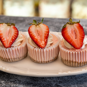 Mini Strawberry Cheesecake at Goodies Bakery Winnipeg