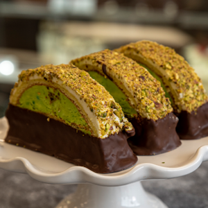 Chocolate Pistachio Truffle Cake Slice Goodies Bakeshop