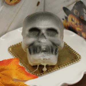Red Velvet Halloween Skull