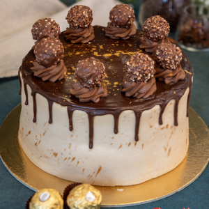 Golden Ferrero Rocher Torte by Goodies Bake Shop Winnipeg Bakery