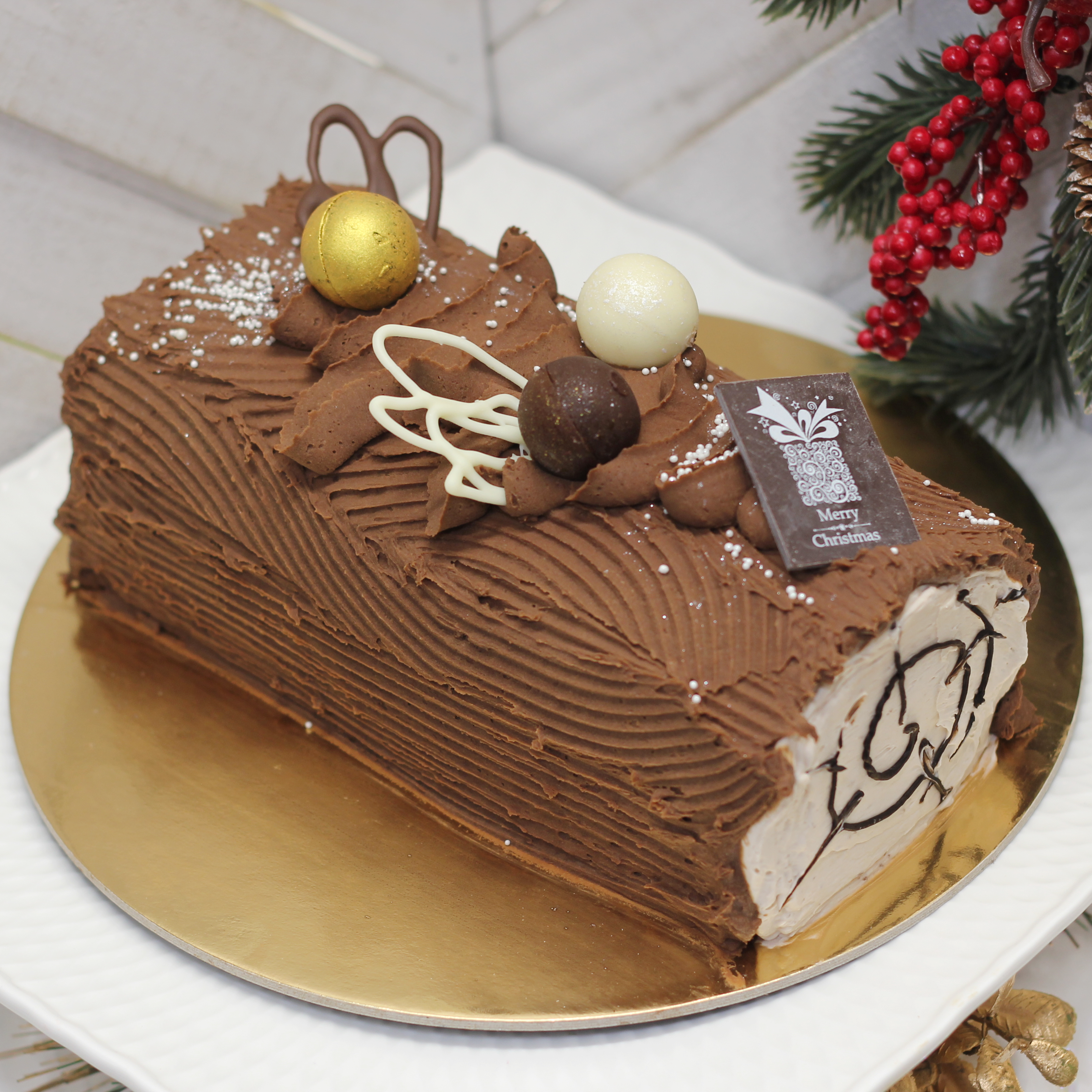 Chocolate Sin Yule Log