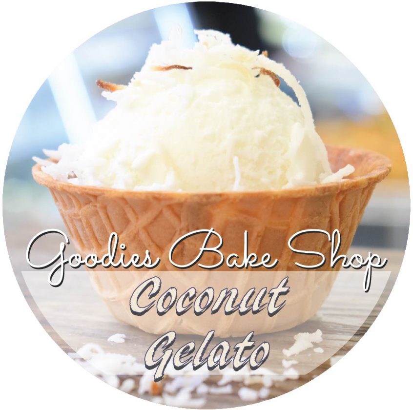 Toasted Coconut Gelato Winnipeg Goodies Bakeshop