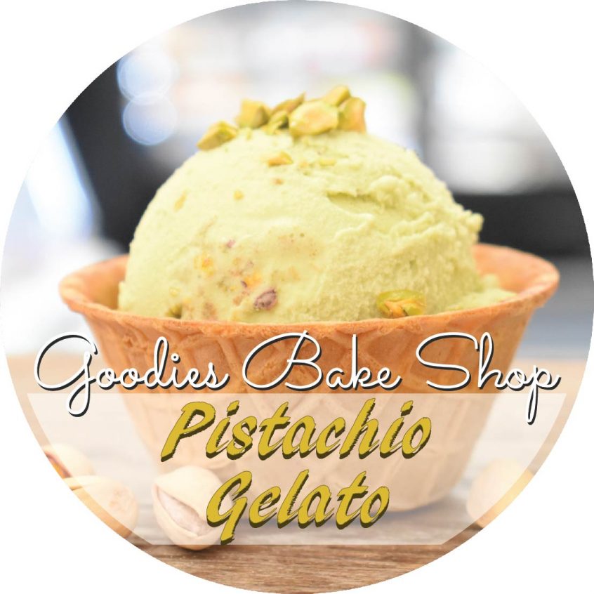 Real Italian Pistachio Gelati made at Goodies