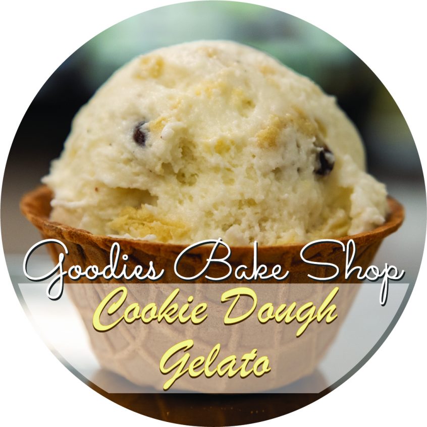 Vanilla Gelati with Cookie dough Goodies Bakery