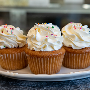 Vanilla Cupcakes with Buttercream Goodies Bakeshop