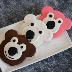 Bear Cookies made at Goodies Bakery Winnipeg