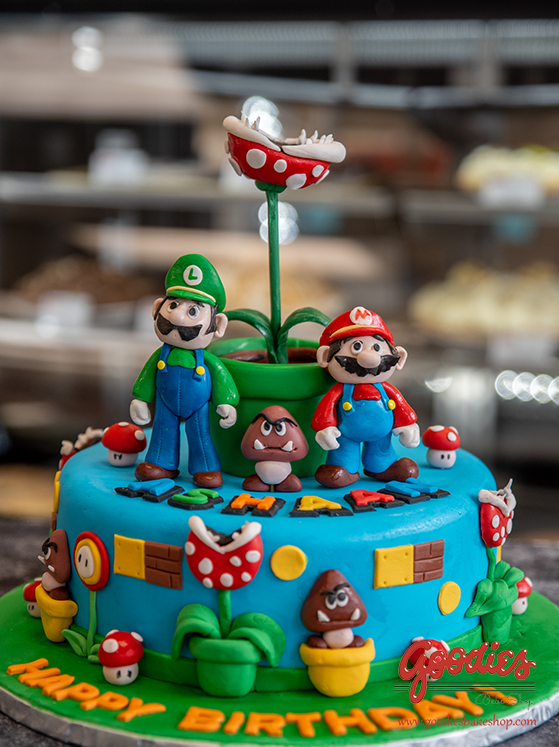 George Eliot Preceder Degenerar Super Mario Nintendo Birthday Cake by Goodies Bakeshop