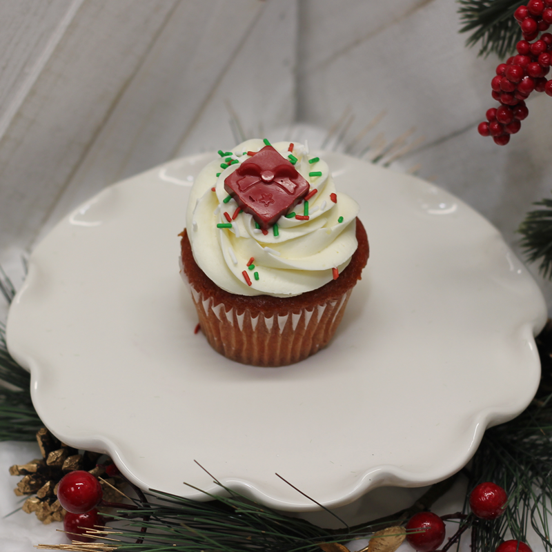 Red Velvet Christmas Cupcakes