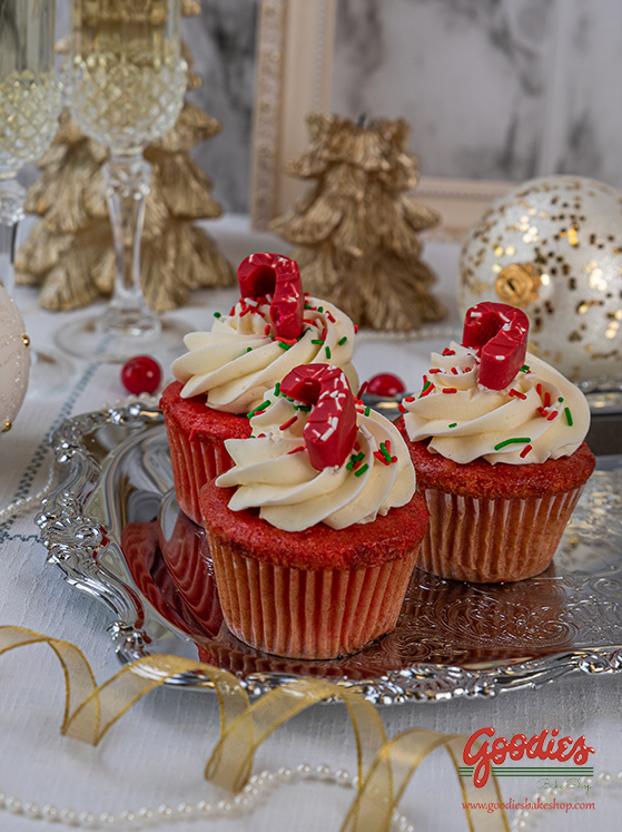 Red Velvet Christmas Cupcakes - Goodies Bake Shop