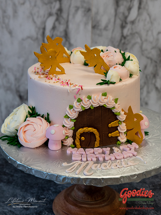 Fairy House Custom Birthday Cake by Goodies Bakeshop