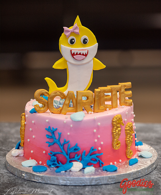 Baby Shark themed Cake