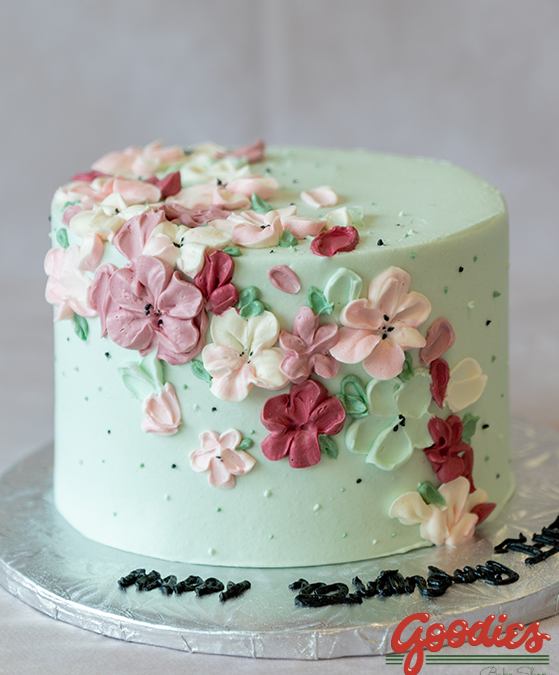 Mint Green Birthday Cake