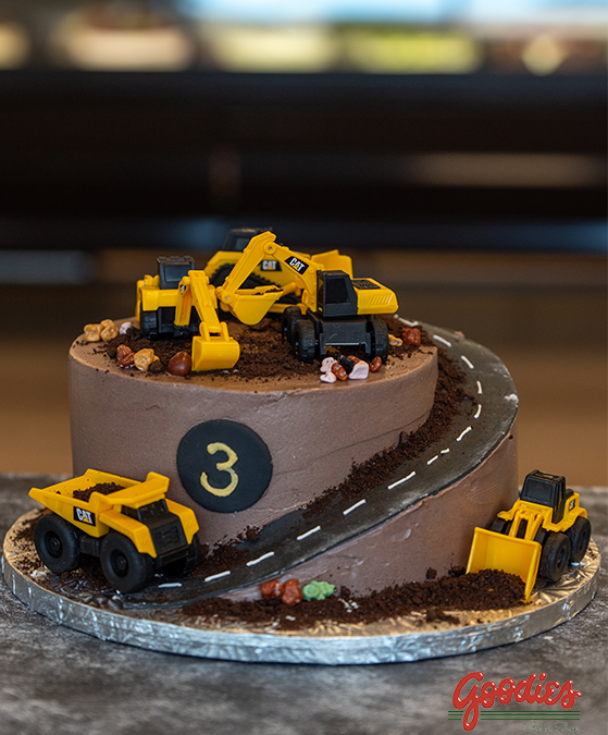 CAT Construction Custom Cake
