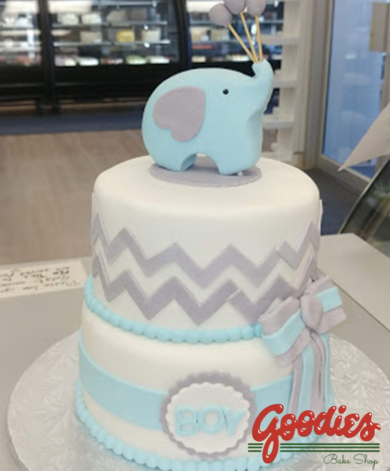 Baby Elephant Fondant Cake