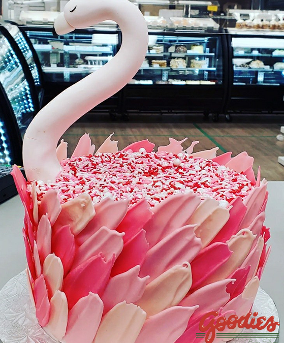 Flamingo Birthday Cake