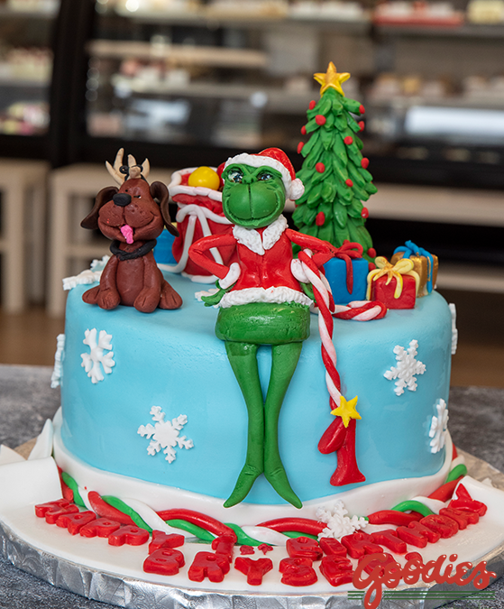 Grinch Birthday Cake