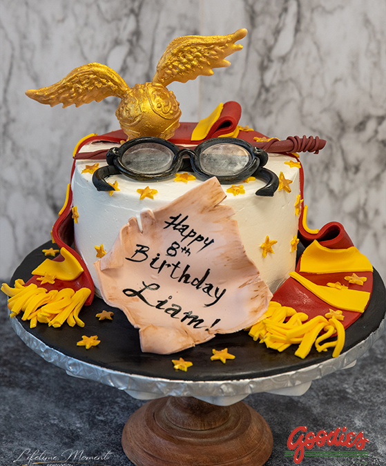 Golden Snitch Harry Potter Cake