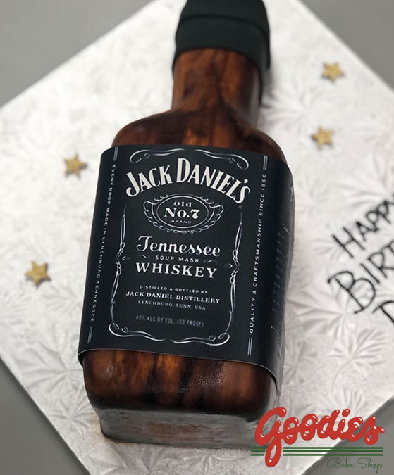 Jack Daniels Bottle Birthday Cake