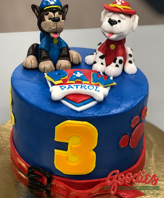 Blue Paw Patrol Birthday Cake