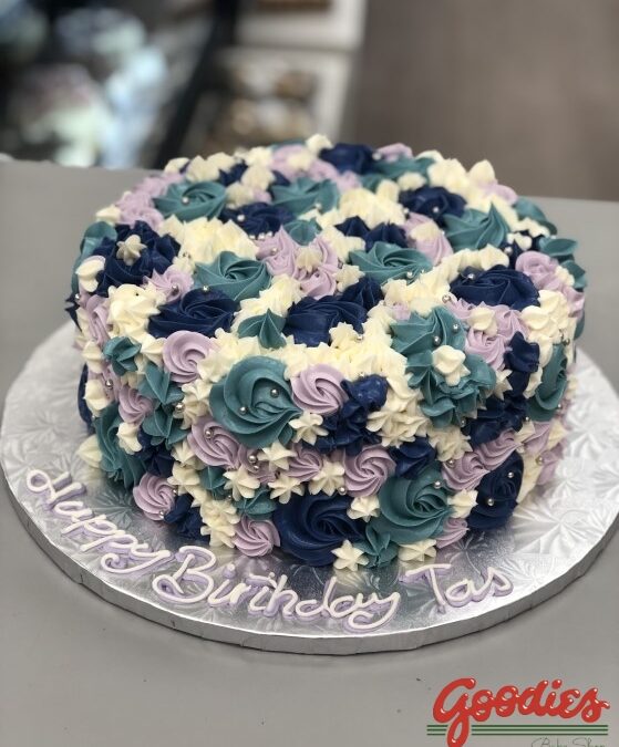 Buttercream Flower Collage Cake