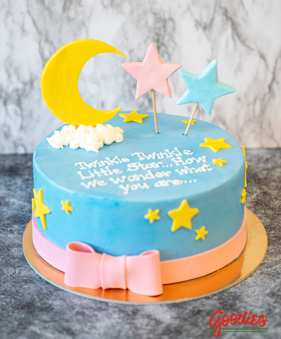 Twinkle Gender Reveal Cake