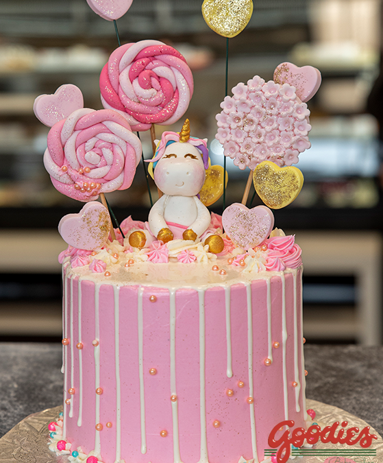 Sparkly Unicorn Birthday Cake