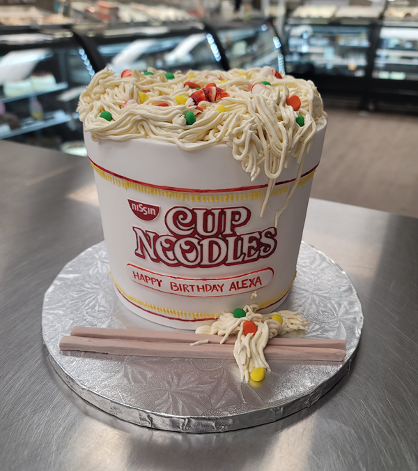 Instant Ramen Noodles Cake