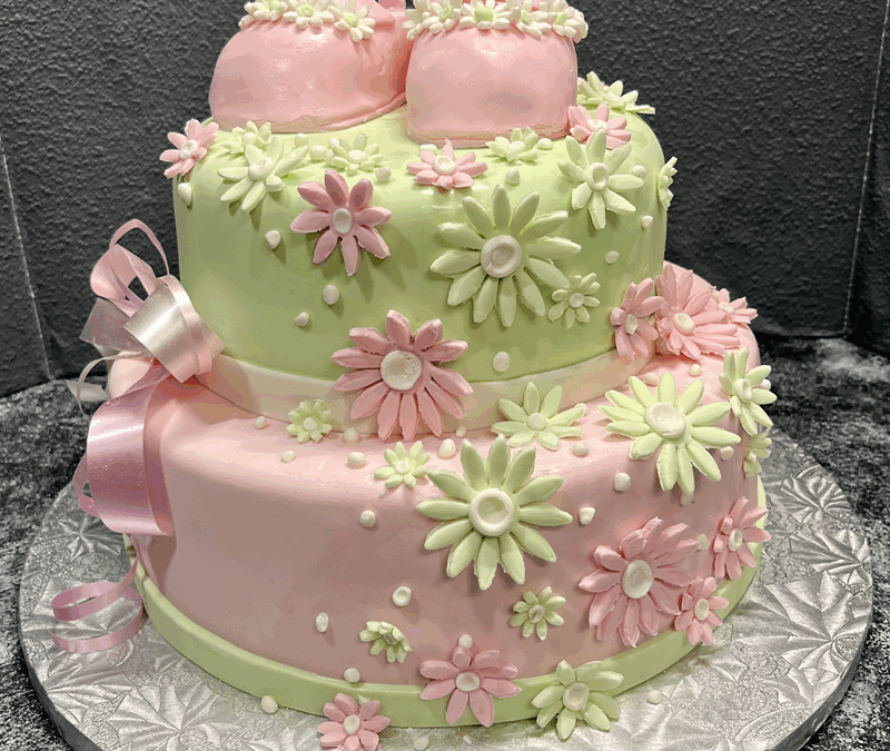 Baby Shoes Custom Cake