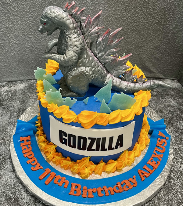 Godzilla Custom Cake