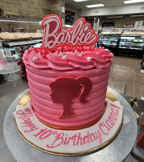 Hot Pink Barbie Cake
