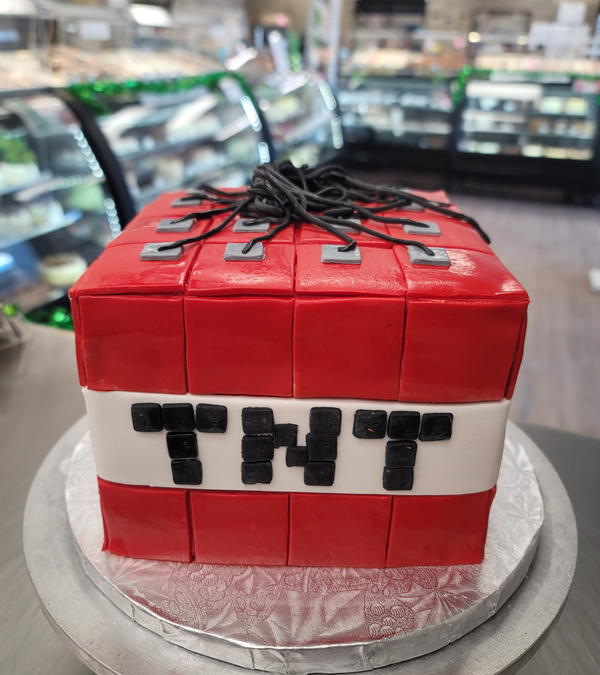 Minecraft TNT Cake