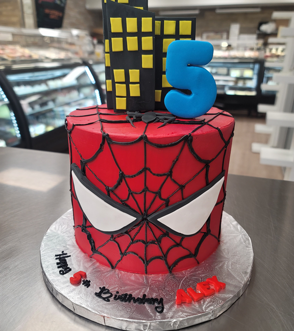 Spiderman Birthday Cake