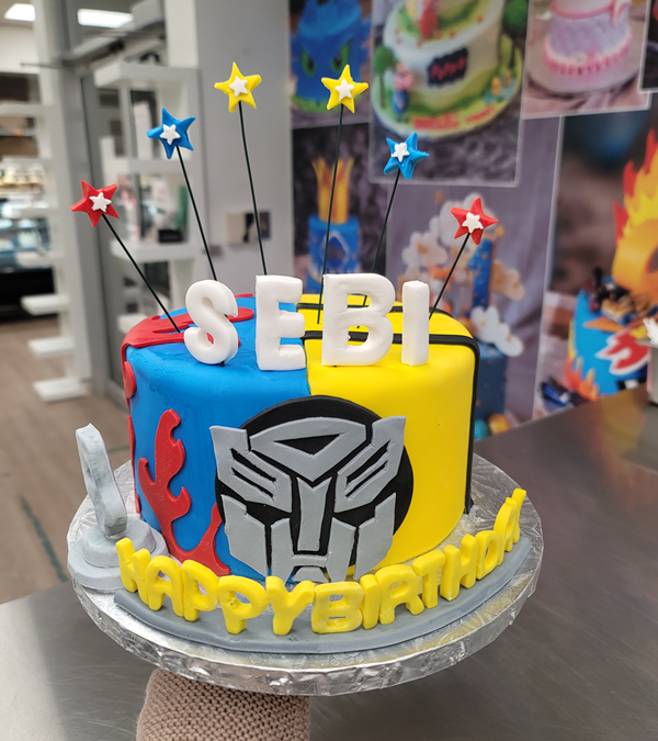 Transformer Birthday Cake