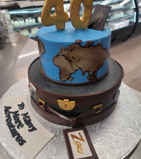 Traveler Birthday Cake