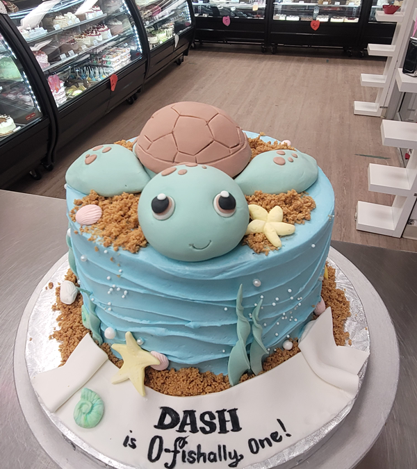 Cute Turtle Birthday Cake
