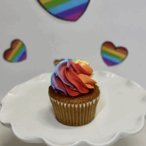 Pride Rainbow Cupcake