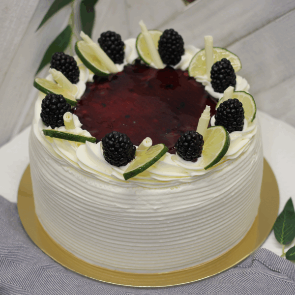 Key Lime Blackberry Truffle Cake
