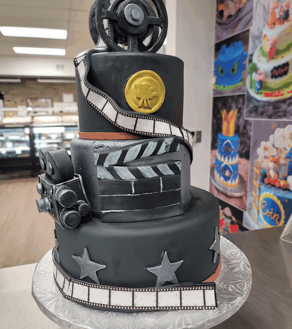 Film Lovers Custom Cake