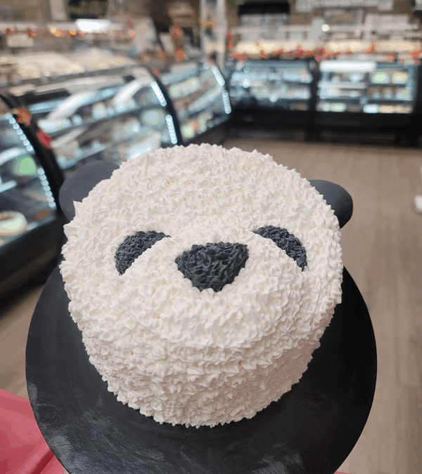Panda Face Cake